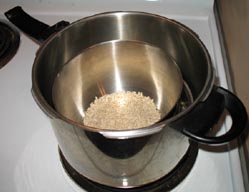 cooking oatmeal in a pressure cooker